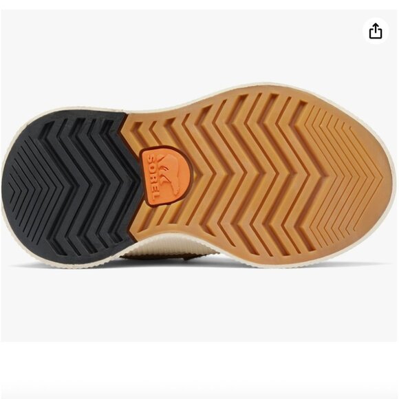 SOREL Boys Sz 12 Out N About IV Strap Rain Hike Boots Waterproof Taffy Tan Black - Picture 5 of 16